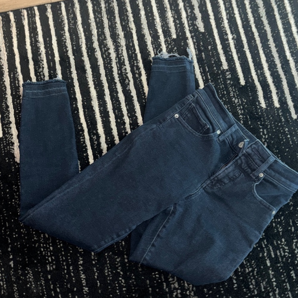 Express Women's Dark Blue Skinny Jeans